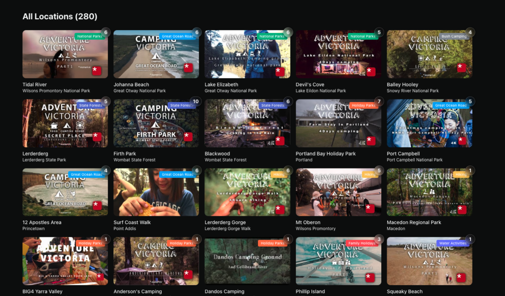 Adventure Korea - List View